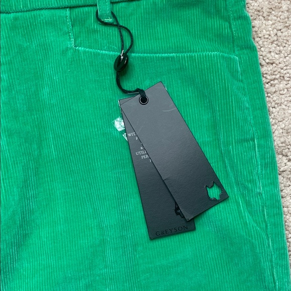 NEW Greyson Corduroy Trouser Golf Pants in Serpentine Green (Size: 34x34) - Picture 2 of 9